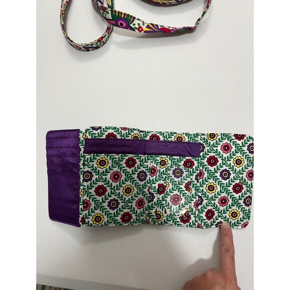 Vera Bradley Viva La Vera Saddle Up Crossbody Handbag with Matching Euro Wallet - Picture 3 of 8